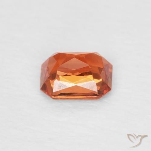 9,17 ctw natürlicher Feuerorange Saphir, Oktagonschliff, VVS