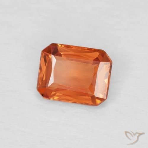 9,17 ctw natürlicher Medium Dark-Orange Saphir, Oktagonschliff, VVS
