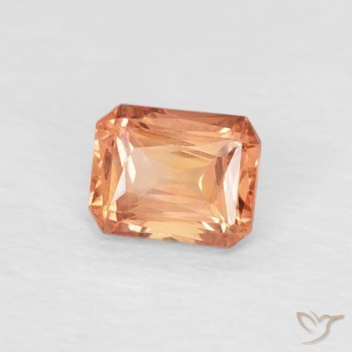 9,17 ctw natürlicher Mittelorange Saphir, Oktagonschliff, VVS