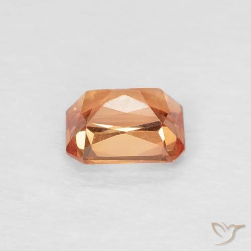 9,17 ctw natürlicher Mittelorange Saphir, Oktagonschliff, VVS