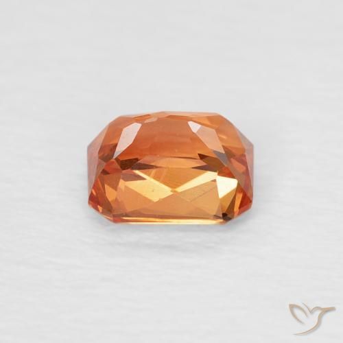 9,17 ctw natürlicher Gelblich-orange Saphir, Oktagonschliff, VVS