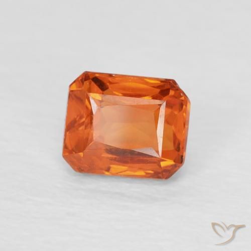 9,17 ctw natürlicher Mittelorange Saphir, Oktagonschliff, VVS