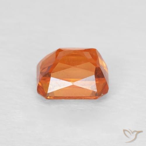 9,17 ctw natürlicher Mittelorange Saphir, Oktagonschliff, VVS