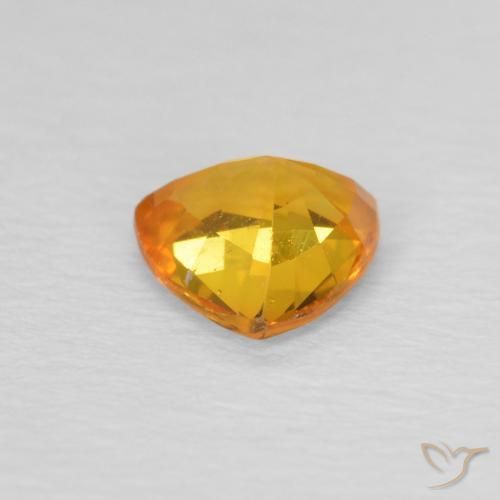9,17 ctw natürlicher Dunkelorange Saphir, Trillion, VS