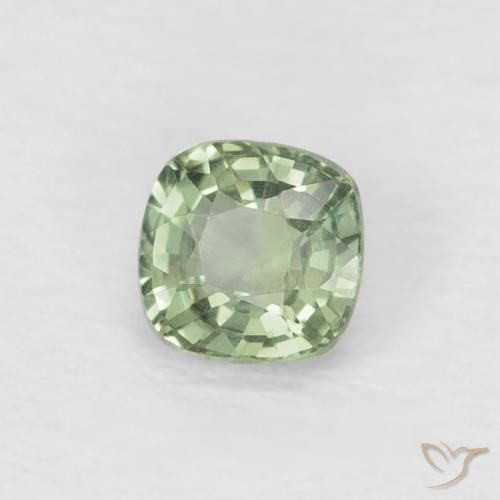 9,17 ctw natürlicher hellgrün Saphir, Kissen, VVS