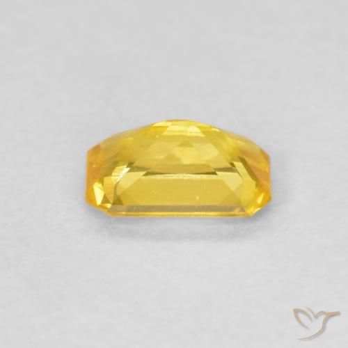 9,17 ctw natürlicher gold-orange Saphir, Oktagonschliff, VS