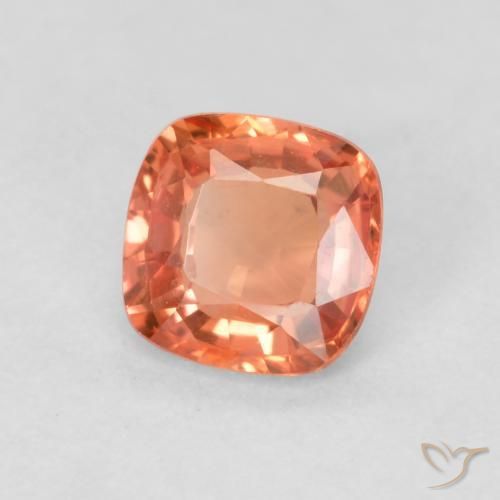 9,17 ctw natürlicher orange-rot Saphir, Kissen, VVS