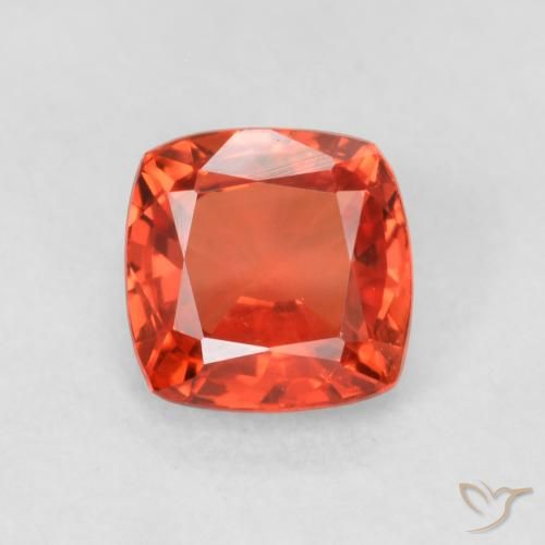 0.62ct Natürlicher Mittelrot Saphir, Kissen, VVS-VS