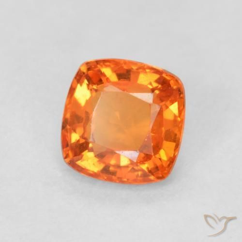 9,17 ctw natürlicher hellorange Saphir, Kissen, VVS