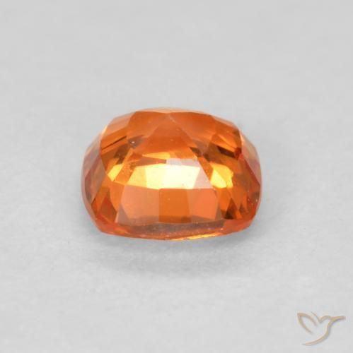 9,17 ctw natürlicher hellorange Saphir, Kissen, VVS