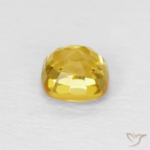 9,17 ctw natürlicher Medium Light-Yellow Saphir, Kissen, VS