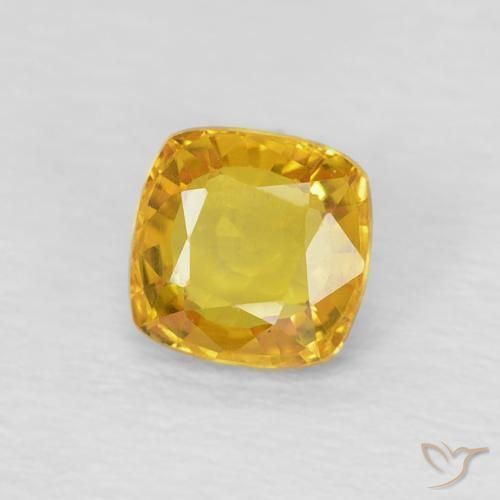 9,17 ctw natürlicher Golden Saphir, Kissen, VS