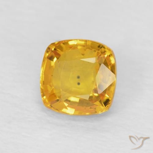 9,17 ctw natürlicher Golden Saphir, Kissen, VS