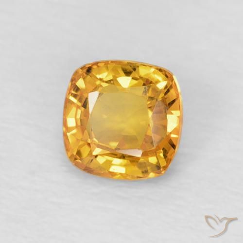 9,17 ctw natürlicher Mittel Orange-Gold Saphir, Kissen, VVS
