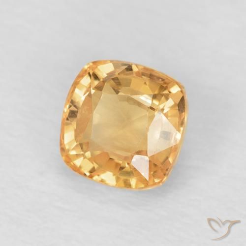 9,17 ctw natürlicher Golden Saphir, Kissen, VVS