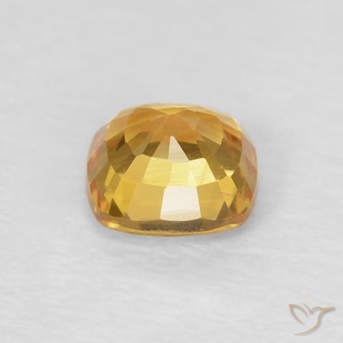 9,17 ctw natürlicher Tiefes Goldorange Saphir, Kissen, VVS