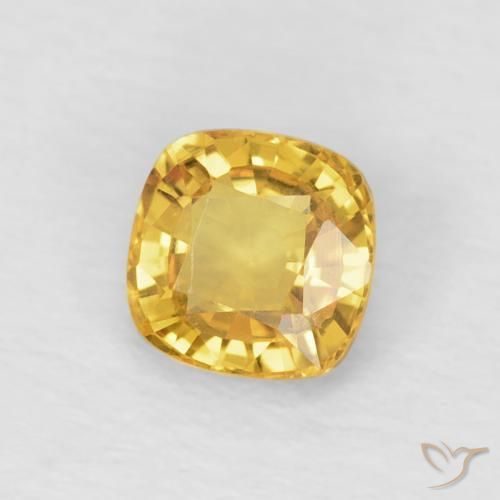 9,17 ctw natürlicher Golden Saphir, Kissen, VVS