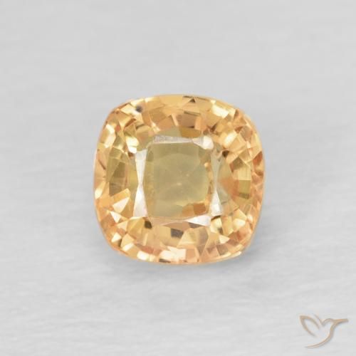 0.74ct Natürlicher Golden Saphir, Kissen, VVS