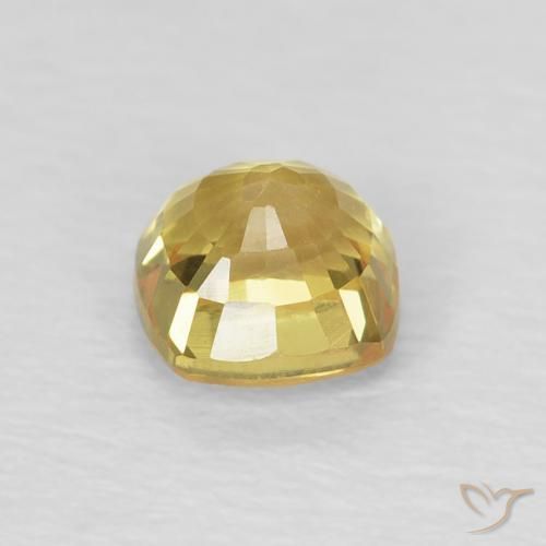 9,17 ctw natürlicher Hell Gold Saphir, Kissen, VVS