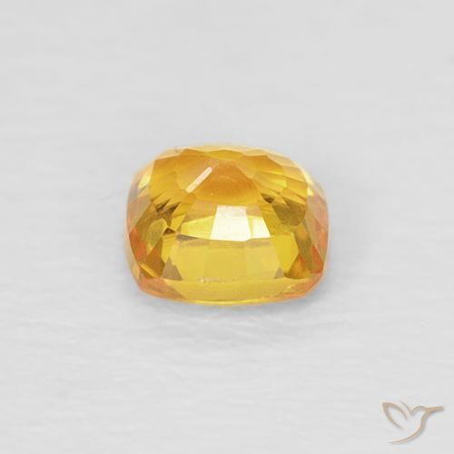 9,17 ctw natürlicher Orange-Gold Saphir, Kissen, VVS