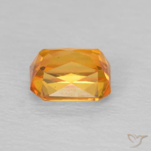 9,17 ctw natürlicher Mittelorange Saphir, Oktagonschliff, VS