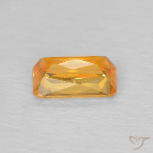 9,17 ctw natürlicher Orange-Gold Saphir, Oktagonschliff, VS