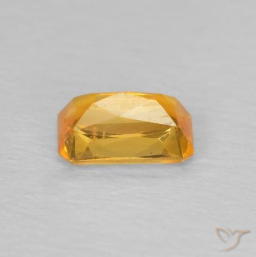 9,17 ctw natürlicher Dunkelgolden Saphir, Oktagonschliff, VS