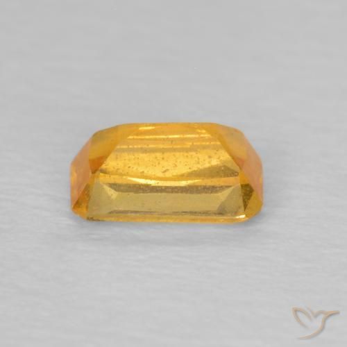 9,17 ctw natürlicher Orange-Gold Saphir, Oktagonschliff, VS