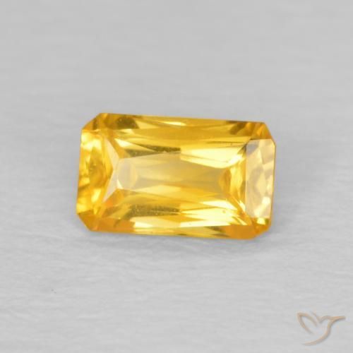 9,17 ctw natürlicher Golden Saphir, Oktagonschliff, VVS-VS