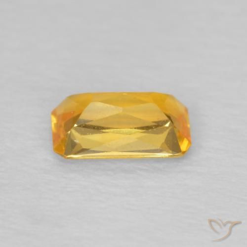 9,17 ctw natürlicher Golden Saphir, Oktagonschliff, VVS-VS