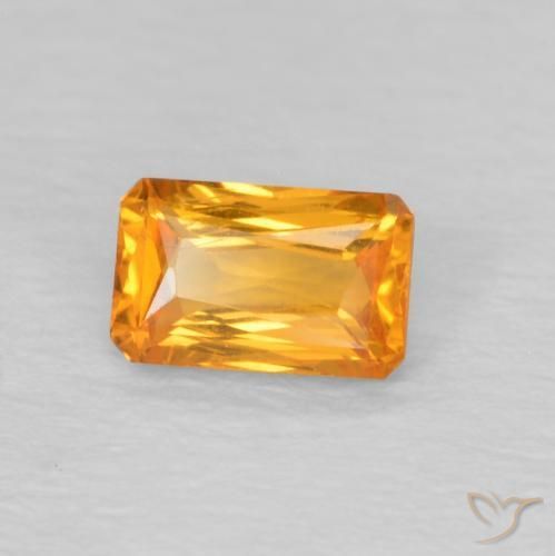 9,17 ctw natürlicher Orange-Gold Saphir, Oktagonschliff, VVS-VS