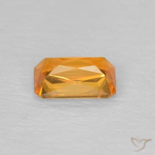 9,17 ctw natürlicher Orange-Gold Saphir, Oktagonschliff, VVS-VS