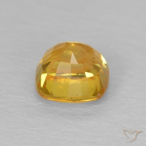 9,17 ctw natürlicher Mittelgold Saphir, Kissen, VS