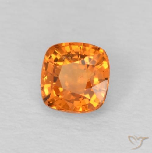 9,17 ctw natürlicher hellorange Saphir, Kissen, VS