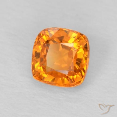 9,17 ctw natürlicher hellorange Saphir, Kissen, VS