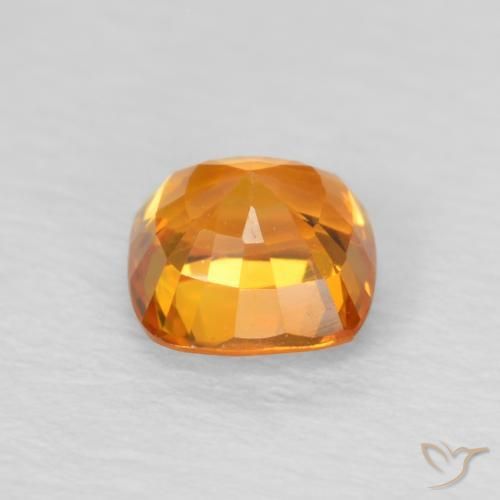 9,17 ctw natürlicher hellorange Saphir, Kissen, VS