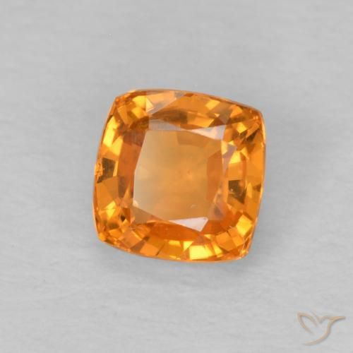 9,17 ctw natürlicher hellorange Saphir, Kissen, VS