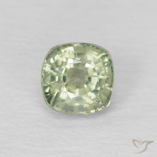 0.56ct Natürlicher Helles Salbeigrün Saphir, Kissen, VS