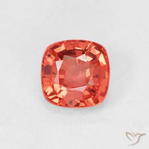 0.52ct Natürlicher Leuchtendes Purpurrot Saphir, Kissen, VVS-VS