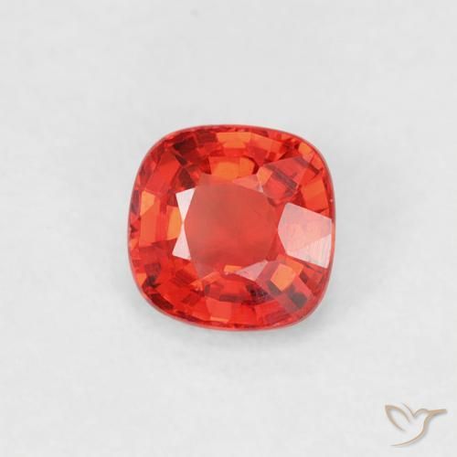 9,17 ctw natürlicher Leuchtendes Purpurrot-Orange Saphir, Kissen, VVS-VS