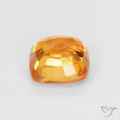 9,17 ctw natürlicher Mittelorange Saphir, Kissen, VVS-VS