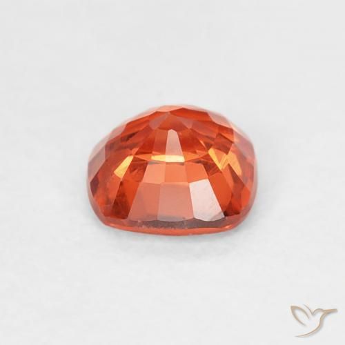 9,17 ctw natürlicher rötlich-orange Saphir, Kissen, VS