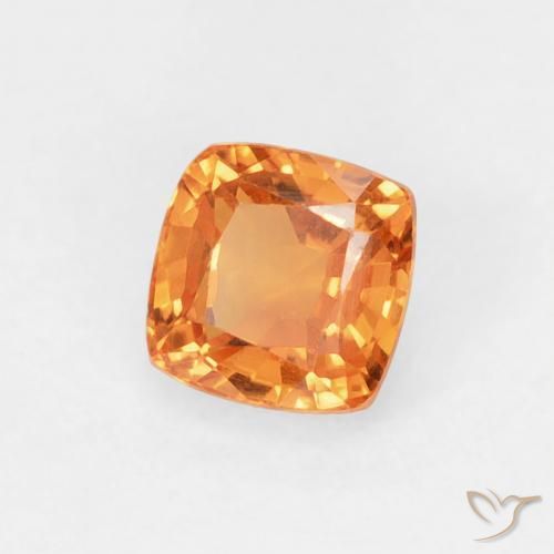 9,17 ctw natürlicher Mittelorange Saphir, Kissen, VVS-VS