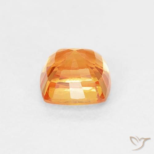 9,17 ctw natürlicher Mittelorange Saphir, Kissen, VVS-VS