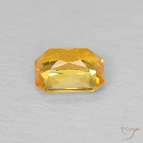 9,17 ctw natürlicher Mittleres Gold Saphir, Oktagonschliff, VS