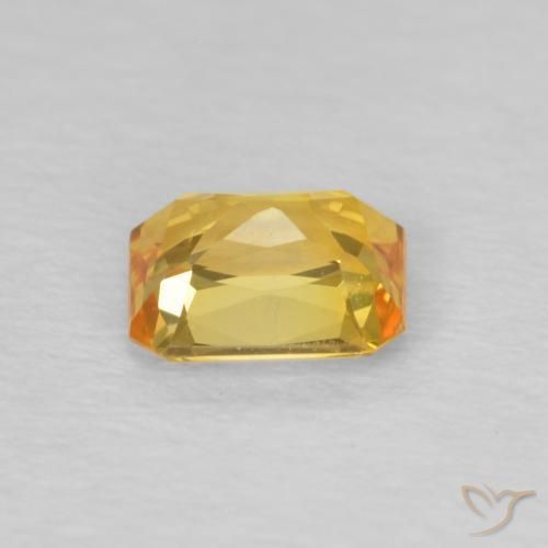 9,17 ctw natürlicher Golden Saphir, Oktagonschliff, VVS