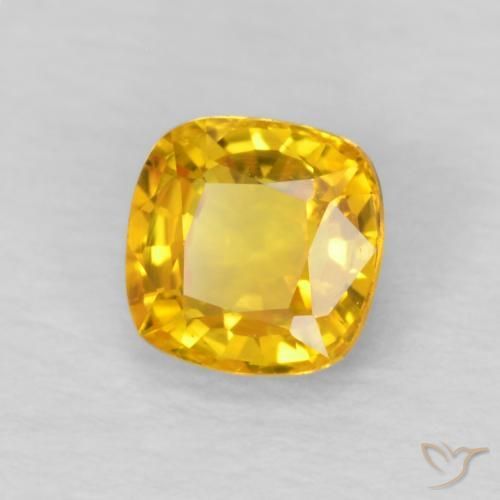 9,17 ctw natürlicher Helles Gold Saphir, Kissen, VVS