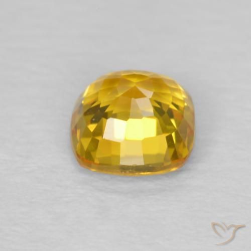 9,17 ctw natürlicher Helles Gold Saphir, Kissen, VVS