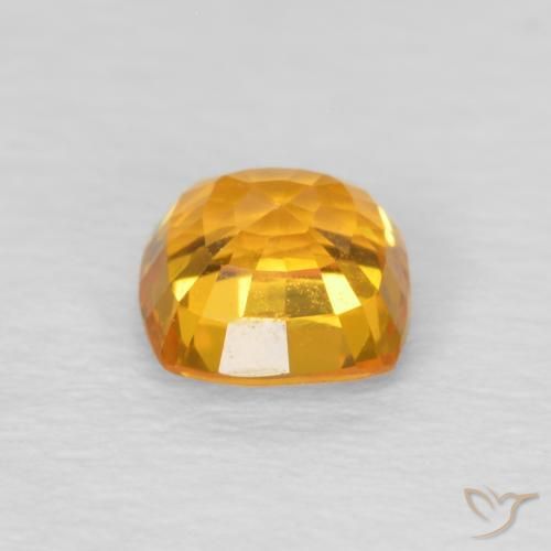 9,17 ctw natürlicher Mittelorange Saphir, Kissen, VVS