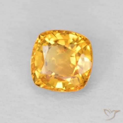 9,17 ctw natürlicher Orange-Gold Saphir, Kissen, VVS